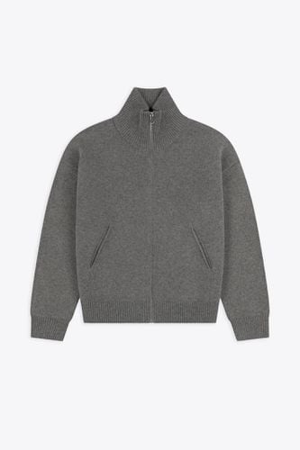 Core Zip-up Sweater Light grey wool blend cardigan with metal zip fastening - Core Zip Up Sweater - Axel Arigato - Modalova