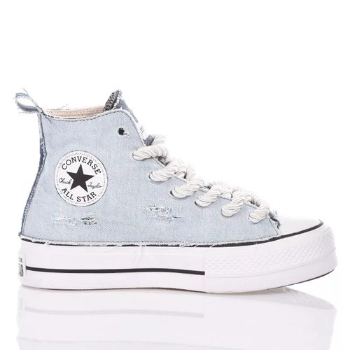 Blue Denim Converse Platform - Mimanera - Modalova