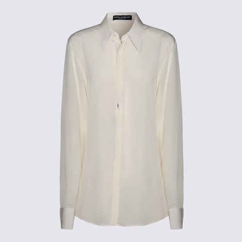 Dolce & Gabbana White Silk Shirt - Dolce & Gabbana - Modalova