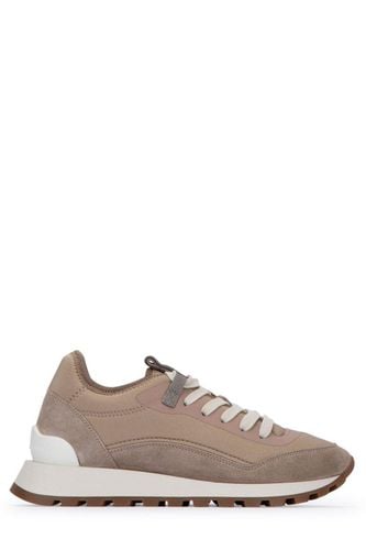 Round Toe Lace-up Sneakers - Brunello Cucinelli - Modalova