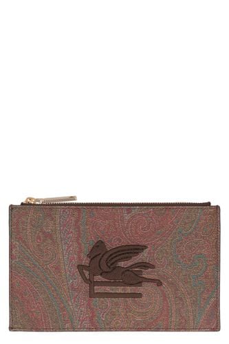 Etro Logo Print Flat Pouch - Etro - Modalova