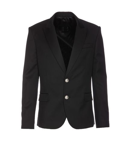 Flap-pocketed Single-breasted Blazer - Balmain - Modalova