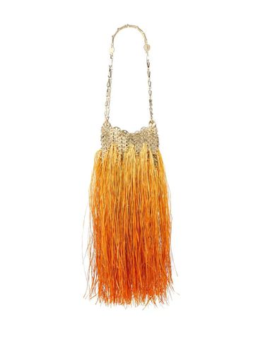 Golden Iconic 1969 Nano Shoulder Bag With Fringes - Paco Rabanne - Modalova