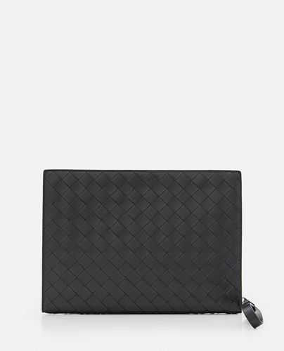 Intreccio Leather Small Document Case - Bottega Veneta - Modalova