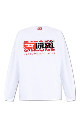 Logo Printed Crewneck Sweatshirt - Diesel - Modalova