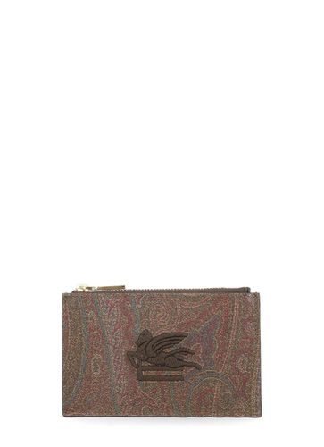 Etro Coated Canvas Card Holder - Etro - Modalova