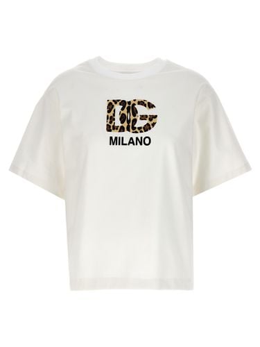 Flocked Logo T-shirt - Dolce & Gabbana - Modalova