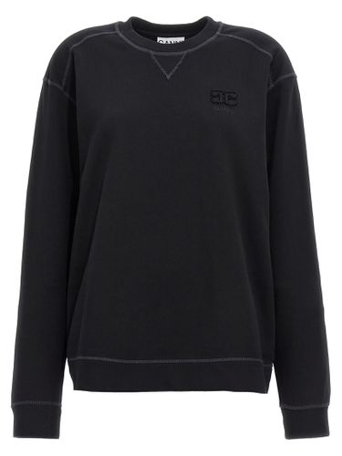 Ganni Logo Embroidered Sweatshirt - Ganni - Modalova