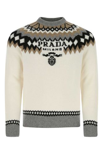 Prada Embroidered Cashmere Sweater - Prada - Modalova