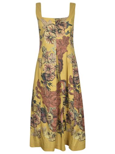 Floral Sleeveless Dress - Alberta Ferretti - Modalova