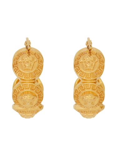 Medusa Tribute Hoop Earrings - Versace - Modalova