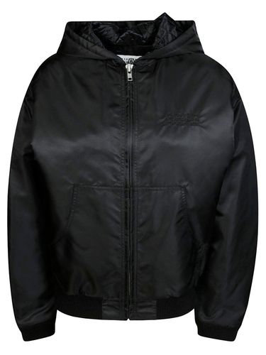 Zip-up Hooded Jacket - MM6 Maison Margiela - Modalova