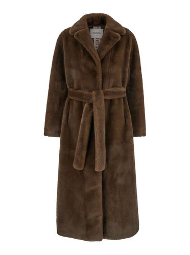 Single-breasted Coat With Notched Revers In Ecofur Woman - Valentini 1972 - Modalova