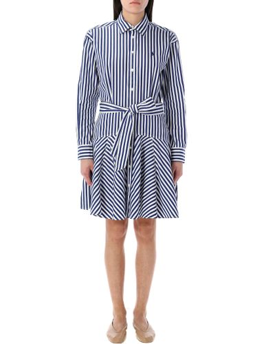 Striped Paneled Shirt Dress - Polo Ralph Lauren - Modalova