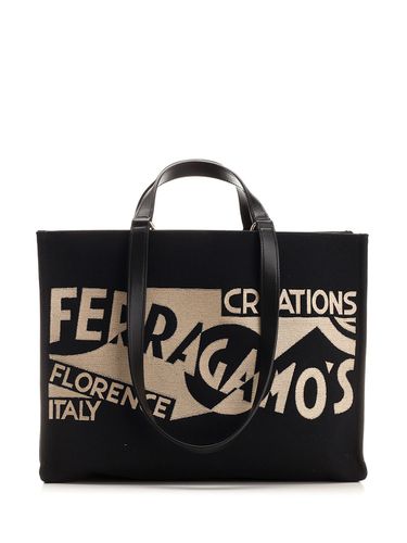 Ferragamo Large Tote Bag With Logo - Ferragamo - Modalova