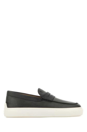 Tod's Charcoal Leather Loafers - Tod's - Modalova