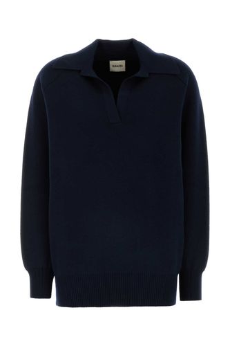 Midnight Blue Wool Blend Sweater - Khaite - Modalova