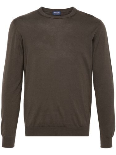 Drumohr Brown Cotton Sweater - Drumohr - Modalova