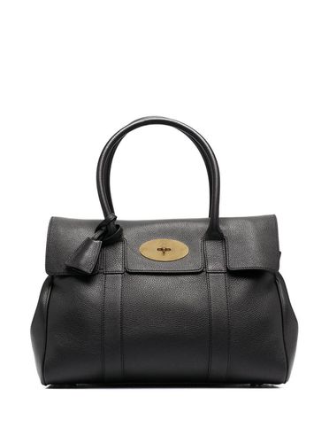 Bayswater Handbag With Twist-lock Fastening In Grainy Leather Woman - Mulberry - Modalova