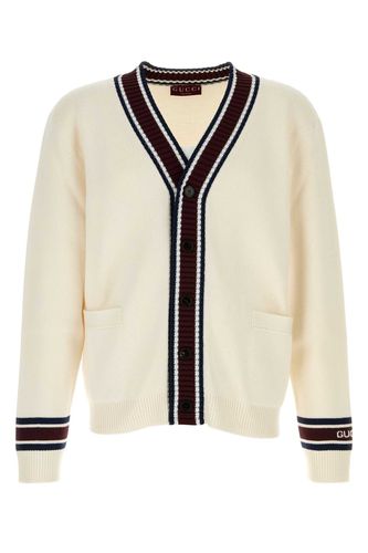 Gucci White Wool Cardigan - Gucci - Modalova