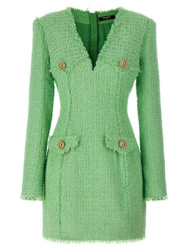 Balmain Tweed Dress - Balmain - Modalova