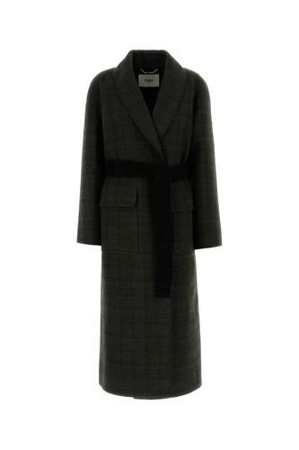 Fendi Embroidered Tweed Coat - Fendi - Modalova