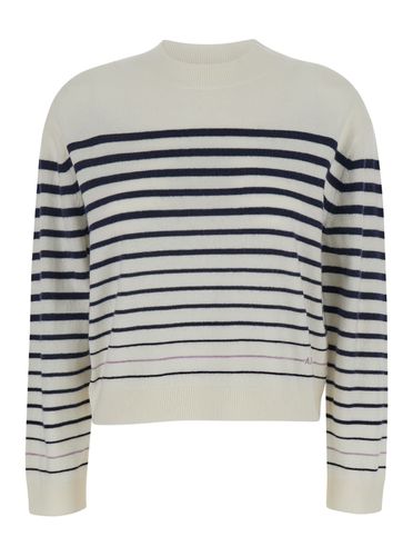 A. P.C. Wool Crewneck Sweater With Stripe Motif In Wool Woman - A.P.C. - Modalova