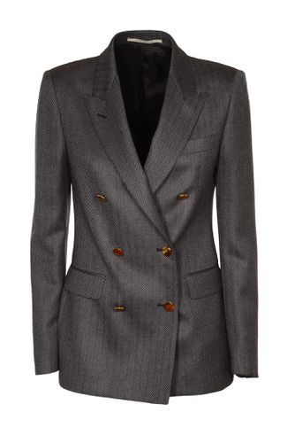 Double-breasted Fitted Blazer - Tagliatore - Modalova