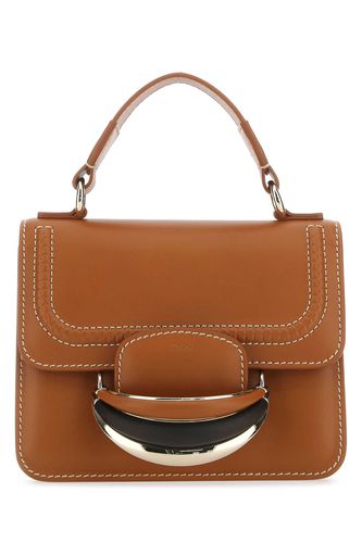 Caramel Leather Small Kattie Handbag - Chloé - Modalova