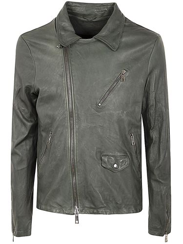 Eco Sheepskin Biker Jacket - Giorgio Brato - Modalova