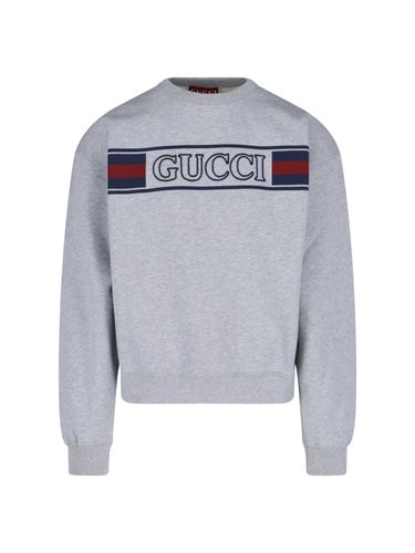 Gucci Logo Crewneck Sweatshirt - Gucci - Modalova