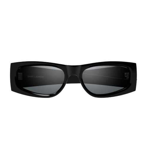 Saint Laurent Sl M140 Linea Monogram 002 Black Silver Sunglasses - Saint Laurent Eyewear - Modalova