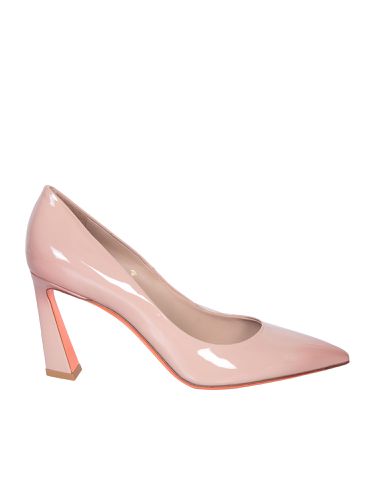 Santoni Powder Pink Patent Pumps - Santoni - Modalova