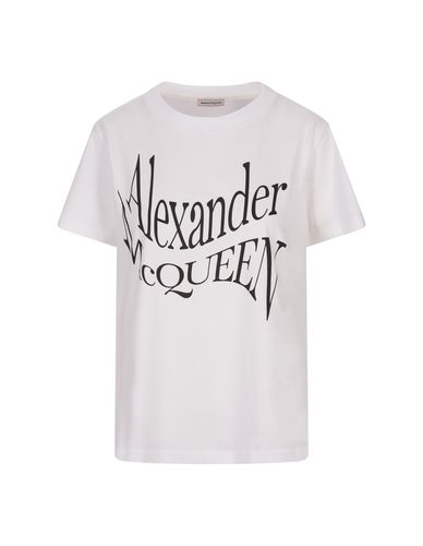 T-shirt With Logo - Alexander McQueen - Modalova