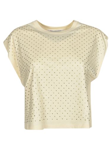 Oversized Embellished Top - Philosophy di Lorenzo Serafini - Modalova