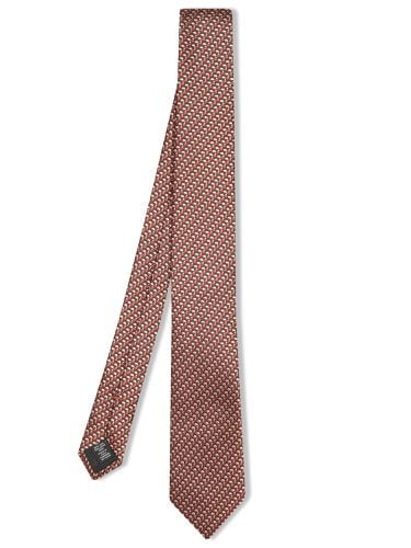 Optical Orange/ Silk Tie 8cm - Zegna - Modalova