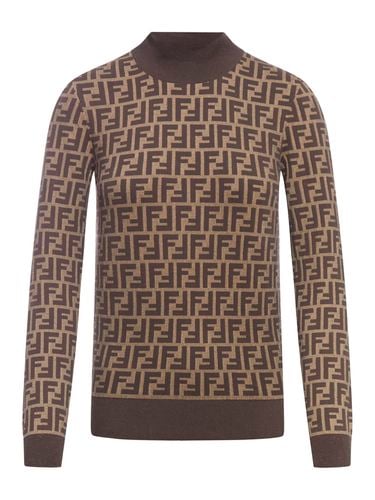 Fendi Pull Ff Istit. Cotton Knit - Fendi - Modalova