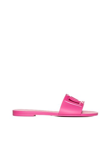 Rubber Slides With Cut-out - Dolce & Gabbana - Modalova