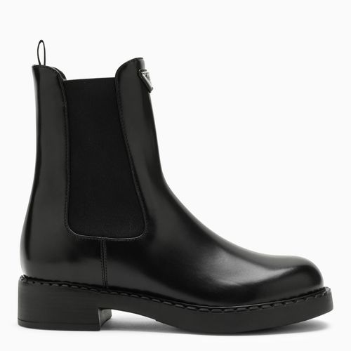 Prada Black Leather Beatles Boot - Prada - Modalova