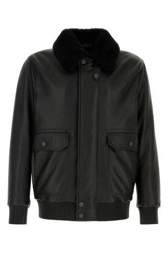 Brioni Black Leather Jacket - Brioni - Modalova