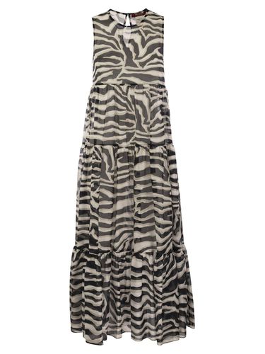 Printed Crewneck Sleeveless Dress - Max Mara Studio - Modalova