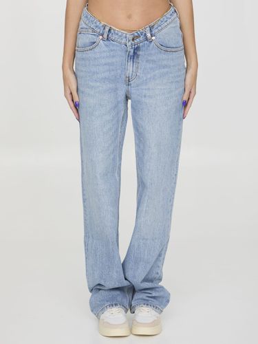 Denim Jeans With Nameplate - Alexander Wang - Modalova