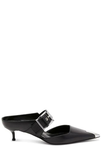 Punk Buckle Pointed Toe Mules - Alexander McQueen - Modalova