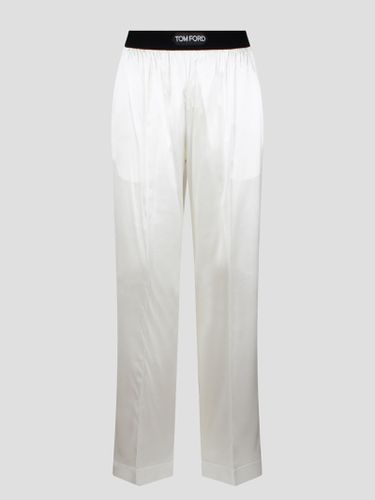 Stretch Silk Satin Pj Pants - Tom Ford - Modalova