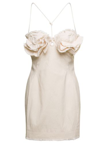 Le Robe Artichaut Frayed Mini Dress With Ruffled Bust In Cotton Woman - Jacquemus - Modalova
