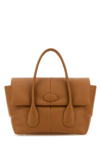 Caramel Leather Small Bag Reverse Handbag - Tod's - Modalova