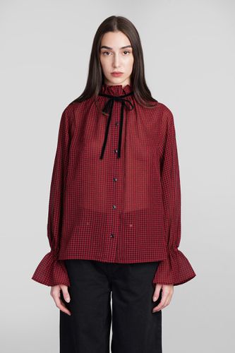 Ganni Shirt In Red Polyester - Ganni - Modalova