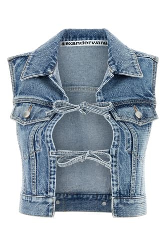 Tied Front Vest Top All Over Clear Bead - Alexander Wang - Modalova