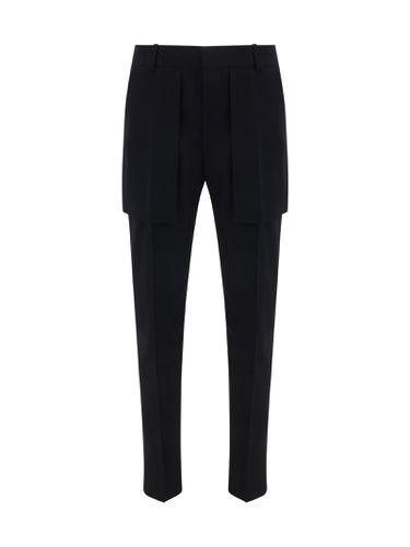 Pleat Detail Slim Fit Trousers - Alexander McQueen - Modalova