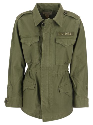 Military Green Surplus Jacket With Embroidered Patch In Cotton Woman - Polo Ralph Lauren - Modalova